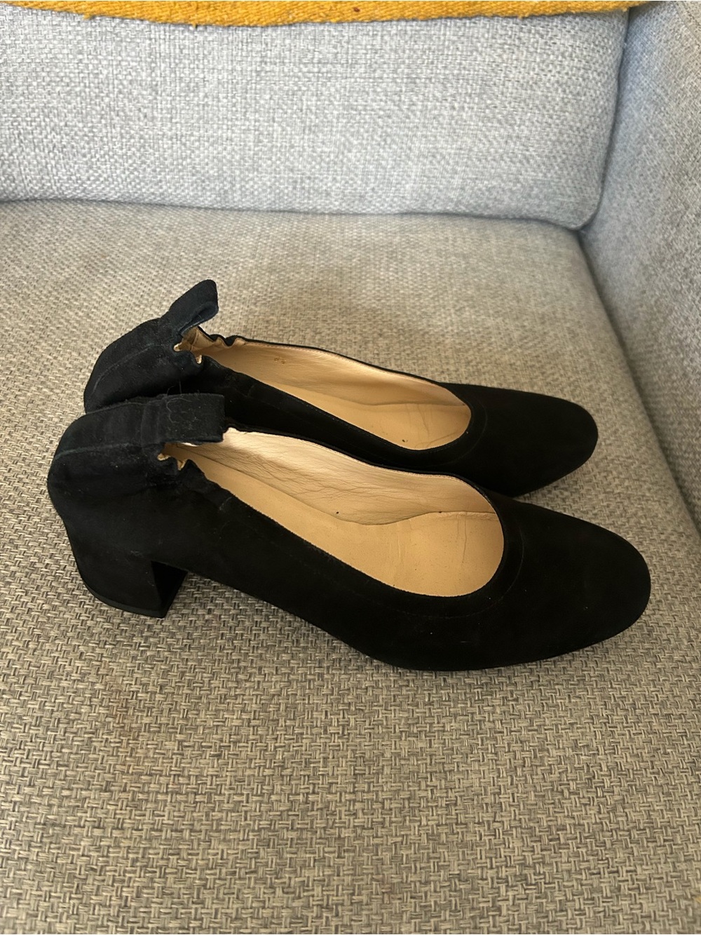 Everlane The Day Heel Black Suede